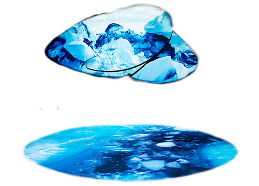 Illustration of The Well of Time joining fire and ice